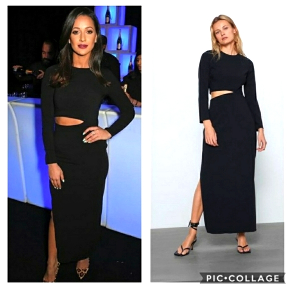 Zara Dresses & Skirts - Zara side slit dress bloggers favorite